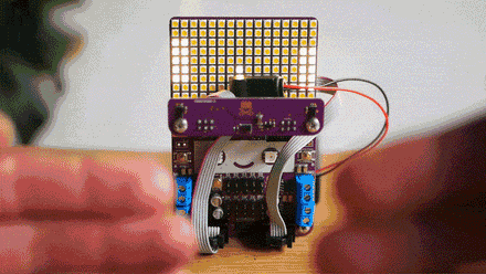 Pong with the Smartibot Distance Sensors and LED Matrix